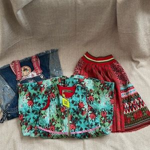 Bundle of 3 Oilily Girls, jumpers and skirts.
